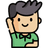 Student raising hand